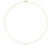 Gold Solitaire Diamond Necklace