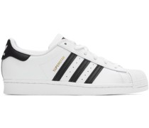 White & Black Superstar Sneakers