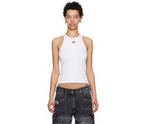 White Round Neck Tank Top