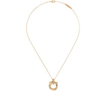 Gold Gancini Pendant Necklace