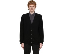 Black Cashmere & Silk Cardigan