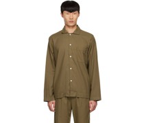 Khaki Organic Cotton Pyjama Shirt