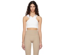 White 'The Strap Crop' Sport Top
