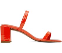 Red Tanya Heeled Sandals