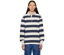 Navy & Off-White Colt Rugby Long Sleeve Polo