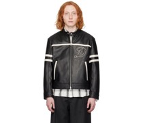 Black Racing Leather Jacket