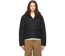 Black Hooded Down Jacket