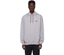Gray Paint Splatter Hoodie