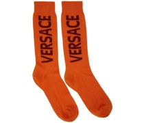 Orange Logo Socks