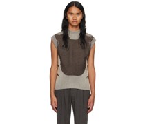 Gray Plated Vest