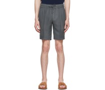 Grey Lyocell Shorts
