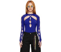 SSENSE Exclusive Blue Nylon Long Sleeve T-Shirt