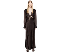 Brown Triquetra Maxi Dress