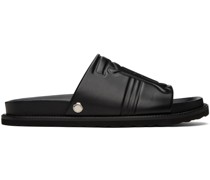 Black Motif Sandals