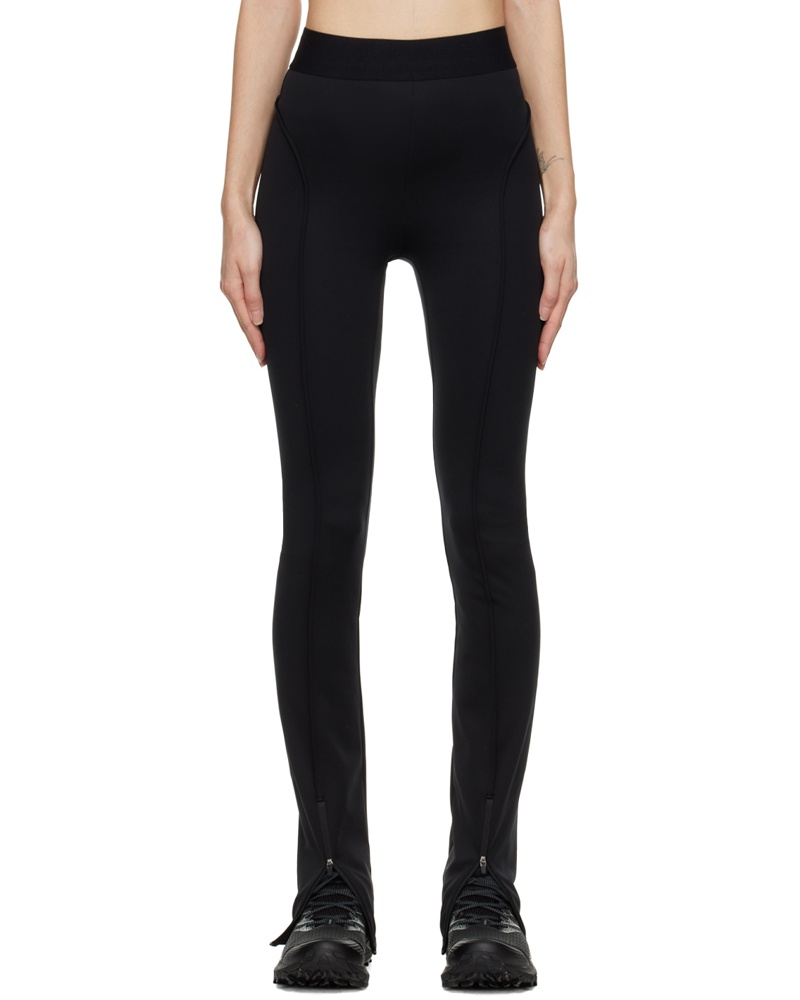 VAARA Damen Black Zip Vent Leggings