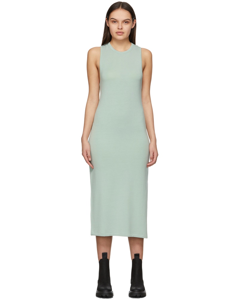 Rag & Bone Damen Green Archetype Sydney Mid-Length Dress