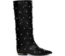 SSENSE Exclusive Black Embellished Boots