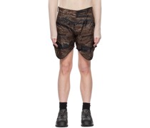 Brown Camouflage Shorts