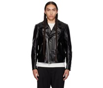 Black Hellraiser Leather Jacket