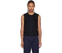 Black Polyester Vest