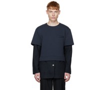Navy Layered Long Sleeve T-Shirt