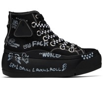 SSENSE Exclusive Black Double Grommet Kurt Sneakers