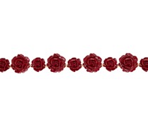 Gold & Red Rose Resin Belt