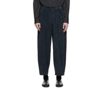 Navy Baggy Trousers