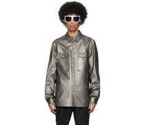 Silver Lido Leather Jacket