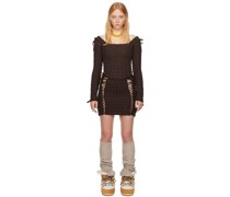 SSENSE Exclusive Brown Expandable Quilted Sweater