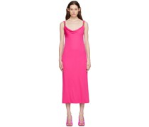 Pink Cowl Neck Maxi Dress