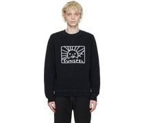SSENSE Exclusive Black Embroidered Sweatshirt