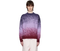 Purple Fuzzy Gradient Sweater