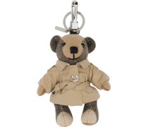 Beige Thomas Bear Trench Coat Keychain