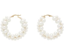 Gold & White Cooper Earrings