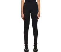 Black Viscose Leggings