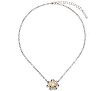 Silver & Gold Hello Kitty Daisy Necklace