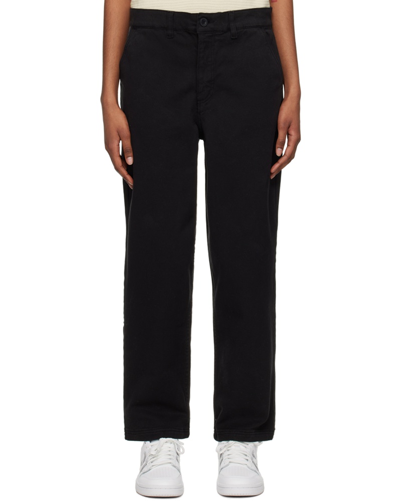 Sunspel Damen Black Tapered Trousers