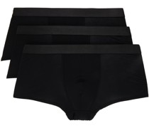 Three-Pack Black Boxers