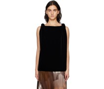 Black Twisted Tank Top