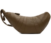 Brown Large Croissant Bag