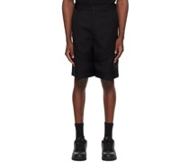 Black Formal Varsity Shorts