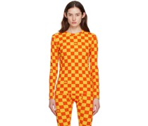 Yellow & Orange Checkered T-Shirt