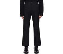 Black Cut-Off Trousers