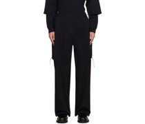 Black Bungy Track Pants