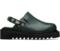 SSENSE Exclusive Green Loafers