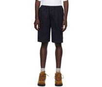 Navy Brushed Shorts
