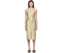 Green Acetate Midi Dress