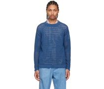 SSENSE Exclusive Blue Cotton Sweater