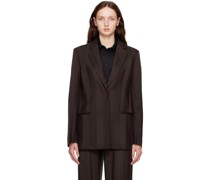 Brown Boxy Blazer